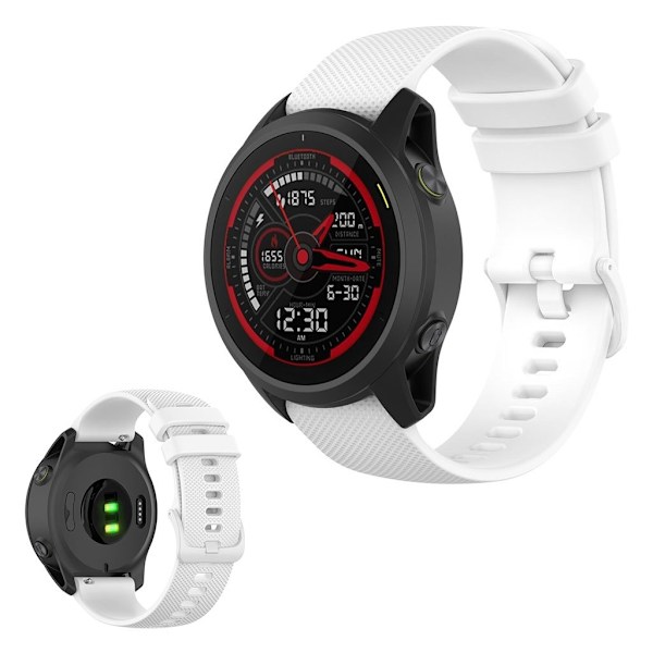 Garmin Forerunner 745 grid silikone rem - hvid White