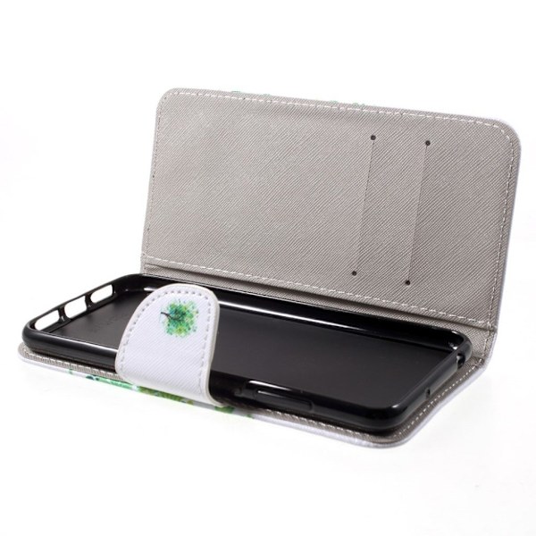Huawei P20 Printet Mønster PU læder flip etui - Grøn Træ Multicolor