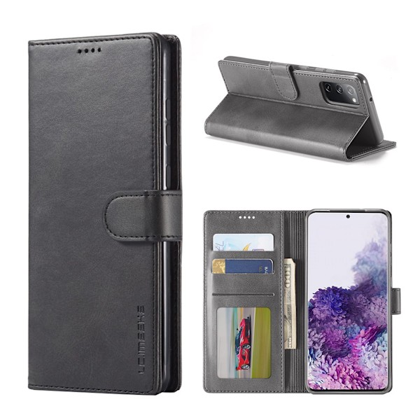 LC.Imeeke läder Samsung Galaxy S20 FE 5G / Samsung Galaxy S20 FE fodral - Svart Svart