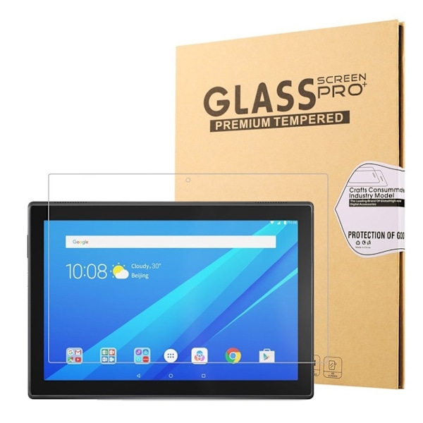 Lenovo Tab M10 9H arc edge hærdet glas skærmbeskyttelse Transparent