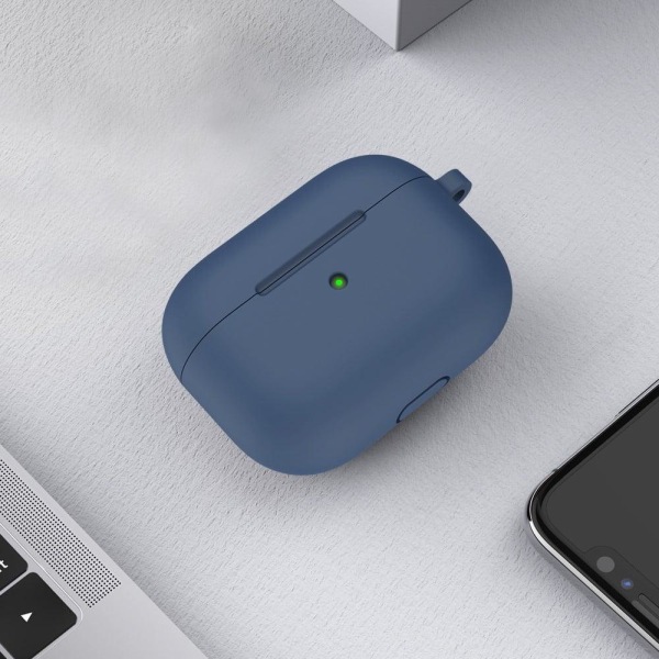 AirPods silicone case with carabiner - Midnight Blue Blue