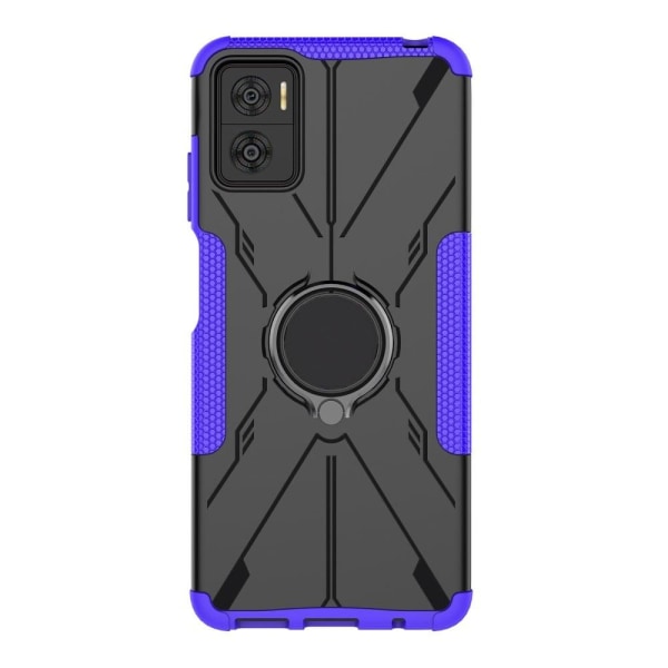 Kickstand-cover med magnetisk plade til Motorola Moto E22 / E22i - Lilla Purple