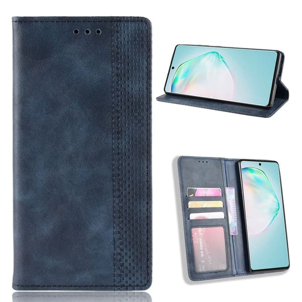 Bofink Vintage Samsung Galaxy S10 Lite læretui - Blå Blue