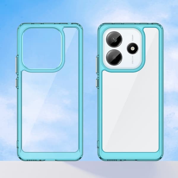 Xiaomi Redmi Note 14 5G smart telefonskal i akryl - Transparent Blå Blå