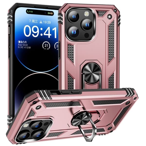 Bofink Combat iPhone 15 Pro Suojakotelo - Ruusukulta Pink