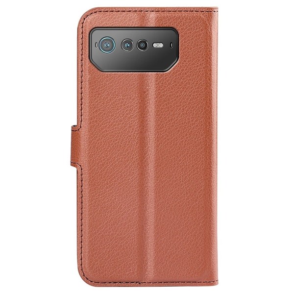 Klassisk ASUS Rog Phone 6 Flip Etui - Brun Brown