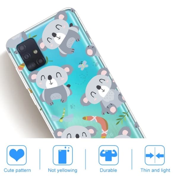 Deco Samsung Galaxy A31 deksel - Koala Silver grey