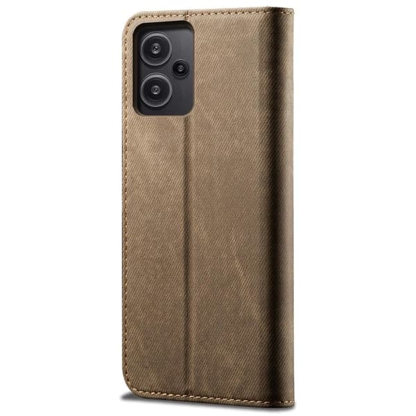 Jeans Xiaomi Redmi Note 13 Pro Plus flip case - Khaki Brown