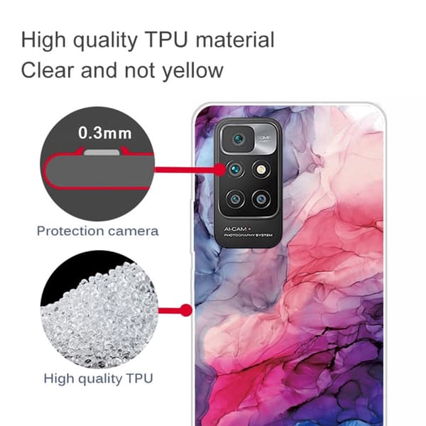 Marble Xiaomi Redmi 10 Prime / Redmi 10 Suojakotelo - Aqueous Vibrant Pattern Multicolor