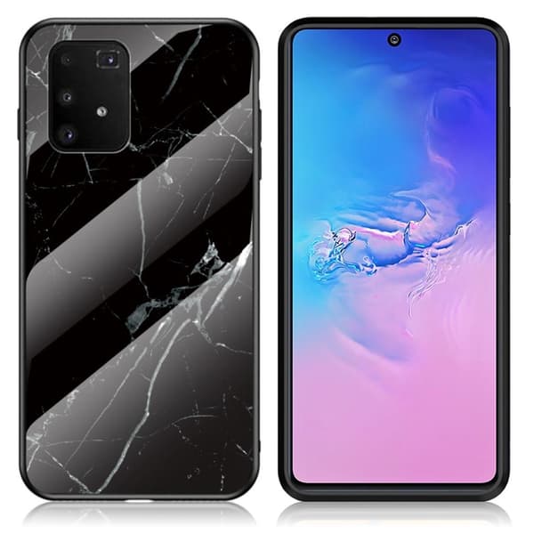 Fantasy Marble Samsung Galaxy S10 Lite deksel - Svart Black