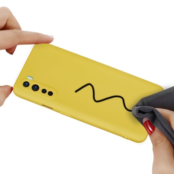 Matte Liquid silikone cover til OnePlus Nord - Gul Yellow