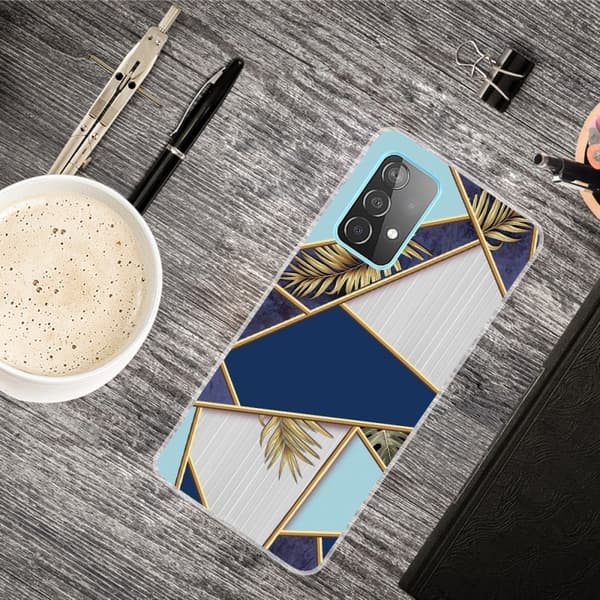 Marble design Samsung Galaxy A33 5G cover - Fragment Af Farve Og Vinranke Multicolor