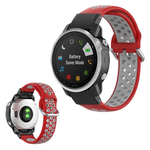Kellonauha Garmin kellon kaksivärinen kellonauha - Punainen / Harmaa Red