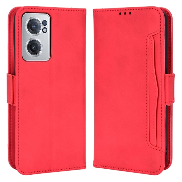 OnePlus Nord CE 2 5G moderni nahkainen lompakkokotelo - Punainen Red