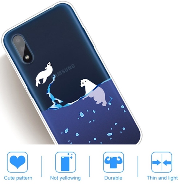 Deco Samsung Galaxy A01 kuoret - Jääkarhu Blue