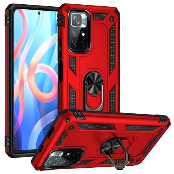 Bofink Combat Xiaomi Redmi Note 11T 5G / 11S 5G Etui - Rød Red