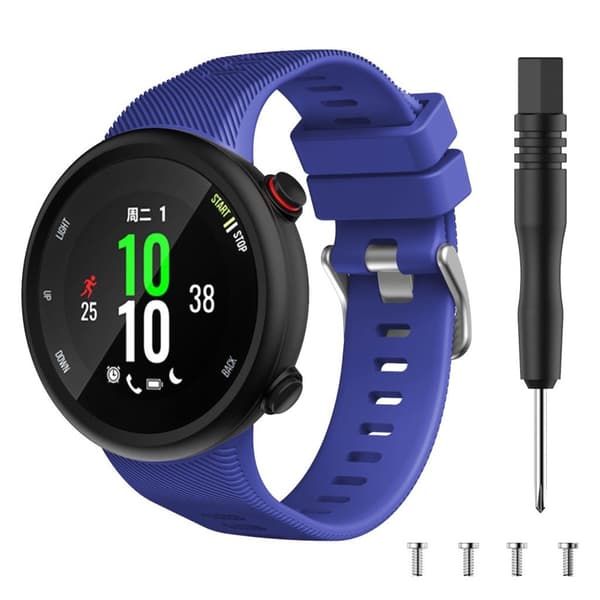 Garmin Forerunner 45 siisti silikoninen kellonauha - Tummansininen Blue
