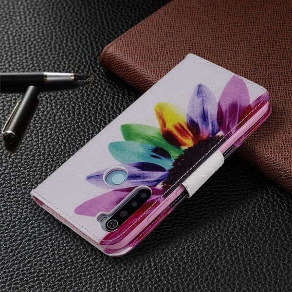 Wonderland Xiaomi redmi Note 8T flip case - Fargerike Petals Multicolor