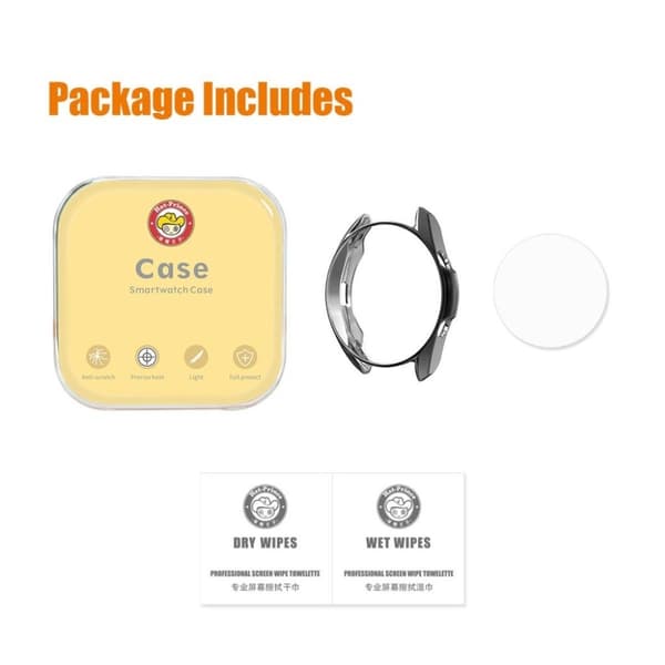 HAT-PRINCE Samsung Galaxy Watch 3 (41mm) tempered glass + durable frame - Grey Silvergrå
