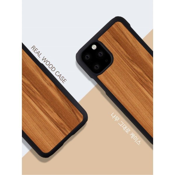 Man&Wood premium etui til iPhone 11 Pro - Cappuccino Brown