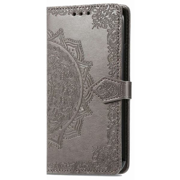 Mandala Nothing Phone (1) Flippetui - Grå Silver grey
