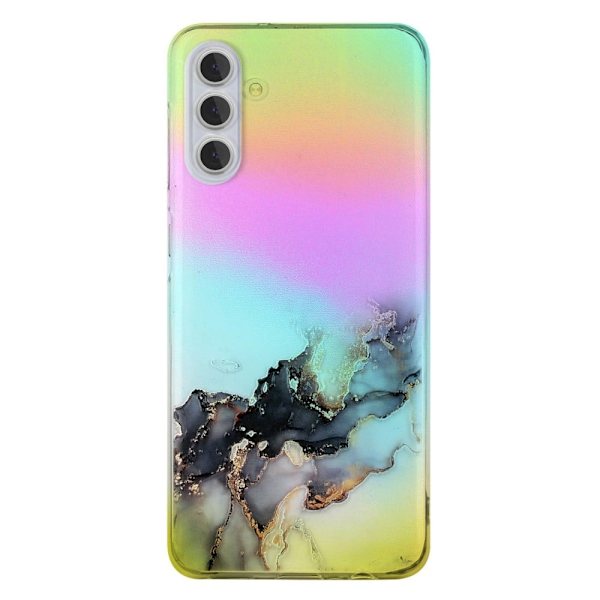 Marmordesign Samsung Galaxy S24 Plus deksel - Blå Multicolor