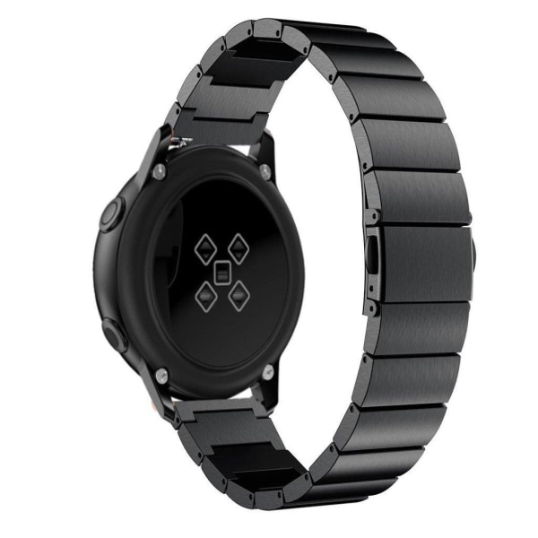 20 mm Samsung Galaxy Watch Active klockarmband i rostfritt stål - Svart Svart