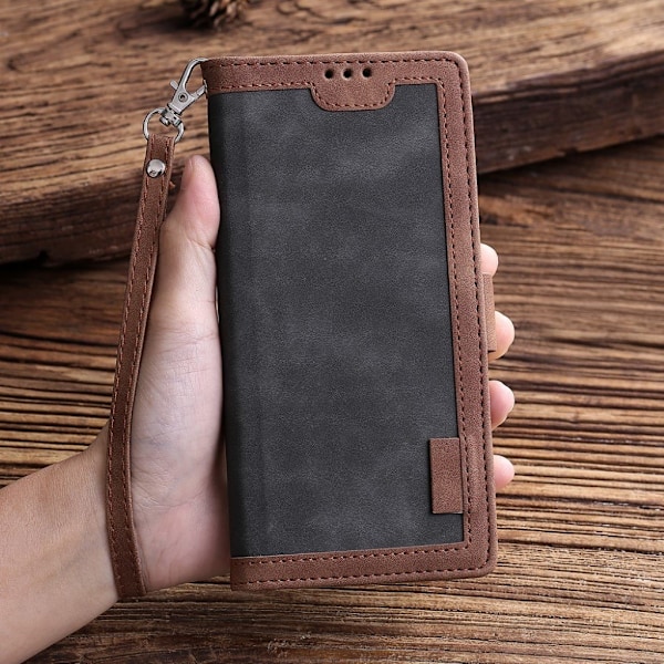 Suburbian läder Samsung Galaxy S10 Lite fodral - Silver/Grå Silvergrå