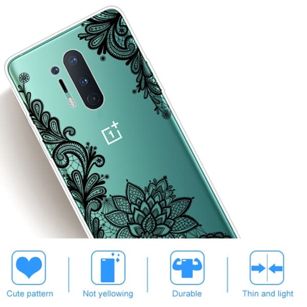 Deco OnePlus 8 Pro Cover - Blonderblomst Black