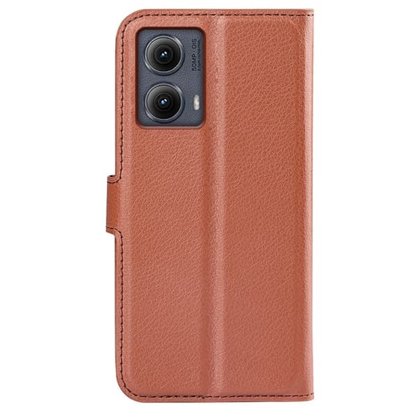 Classic Motorola Edge (2024) flip etui - Brun Brown