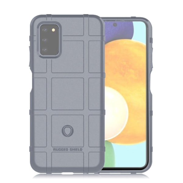 Rugged Shield Suojakotelo Samsung Galaxy A03s - Harmaa Silver grey