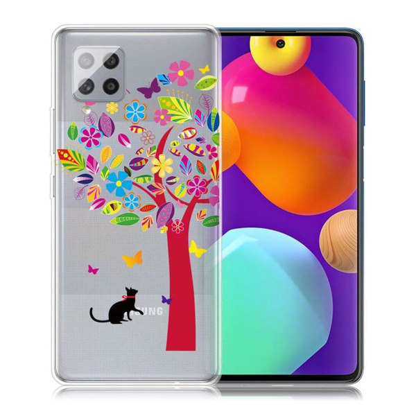 Deco Samsung Galaxy M62 / Samsung Galaxy F62 kotelot - Kissa Ja Puu Multicolor