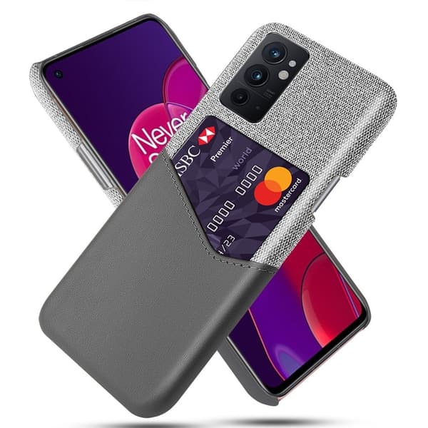 Bofink OnePlus 9RT 5G skal med korthållare - Silver/Grå Silvergrå