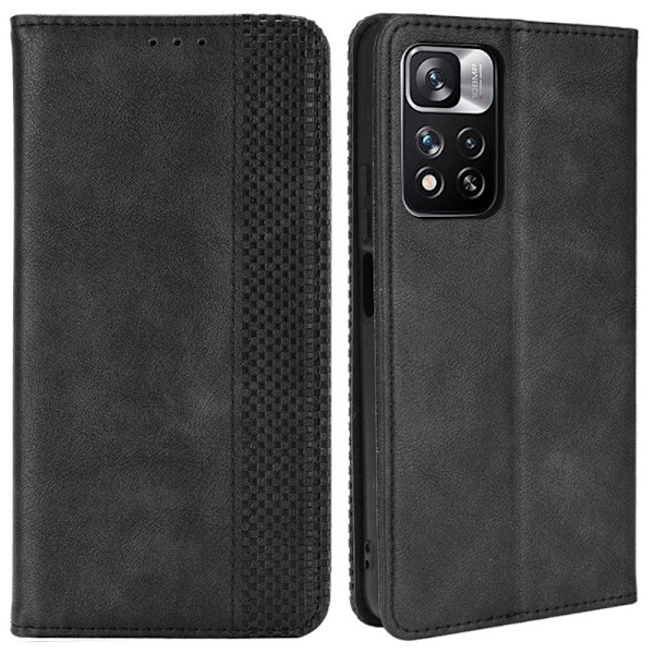 Bofink Vintage Xiaomi Redmi Note 11 Pro / Pro Plus Læder Etui - Sort Black