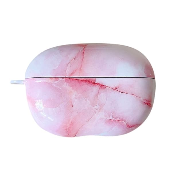 Huawei FreeBuds Pro 2 marmormönstrat fodral - Vit / Rosa Rosa