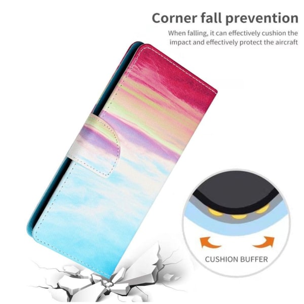 Wonderland iPhone 14 Pro Max flip etui - Regnbue Multicolor