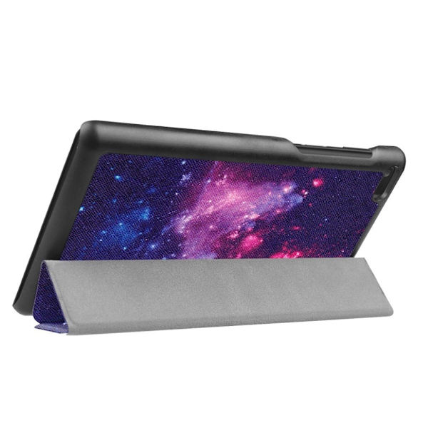 Lenovo Tab 7 Essential mønstret læder flip etui - Univers Multicolor