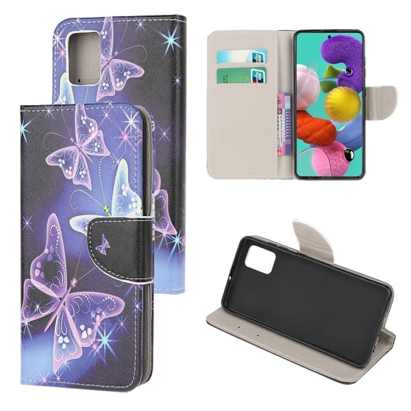 Wonderland Samsung Galaxy A51 etui – Smuk Sommerfugl Multicolor