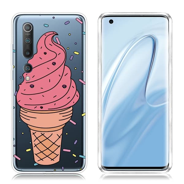 Deco Xiaomi Mi 10 Cover - Lyserød Is Pink