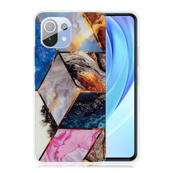 Marble Xiaomi Mi 11 Lite 5G / 11 Lite Etui - Vibrant Klinkekule Diamant Multicolor