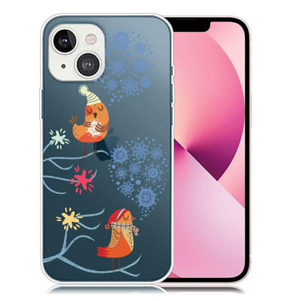 Juleveske til iPhone 13 Mini - Fugler Multicolor