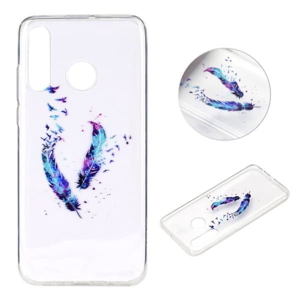 Deco Samsung Galaxy A70e Cover - Fjer og Fugle Multicolor