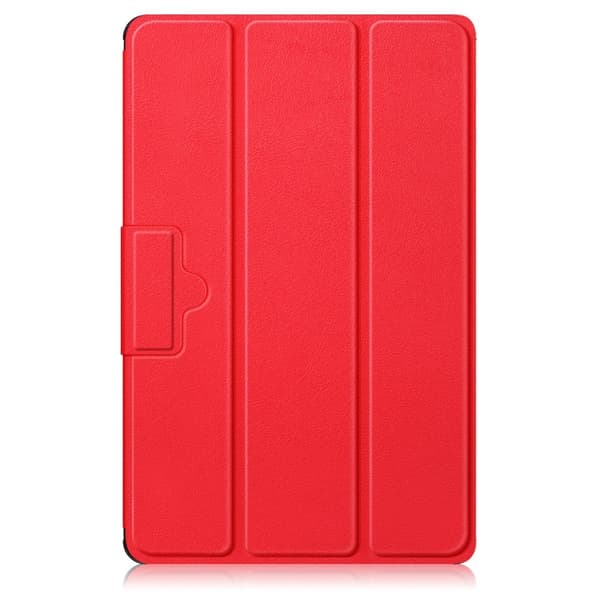Tri-fold Leather stander etui til Lenovo Tab M10 (Gen 3) - Rød Red