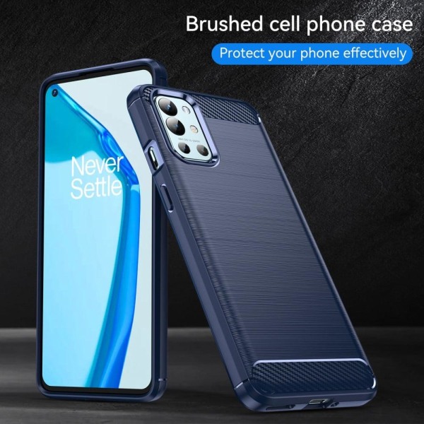 Carbon Flex Suojakotelo OnePlus 9R - Sininen Blue