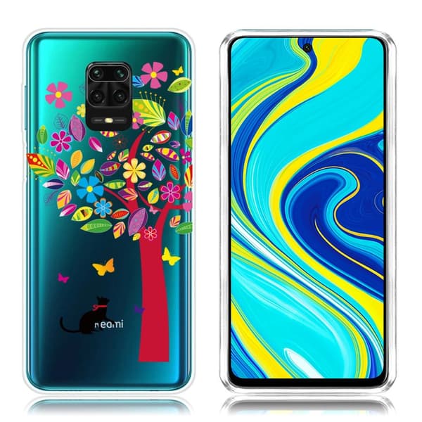 Deco Xiaomi Redmi Note 9 Pro / Xiaomi Redmi Note 9S / Xiaomi Redmi Note 9 Pro Max skal - Färgglatt Träd multifärg