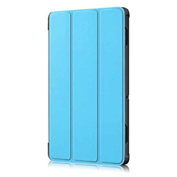 Lenovo Tab E10 iskunkestävä nahkainen  suojakotelo - Vaaleansini Blue