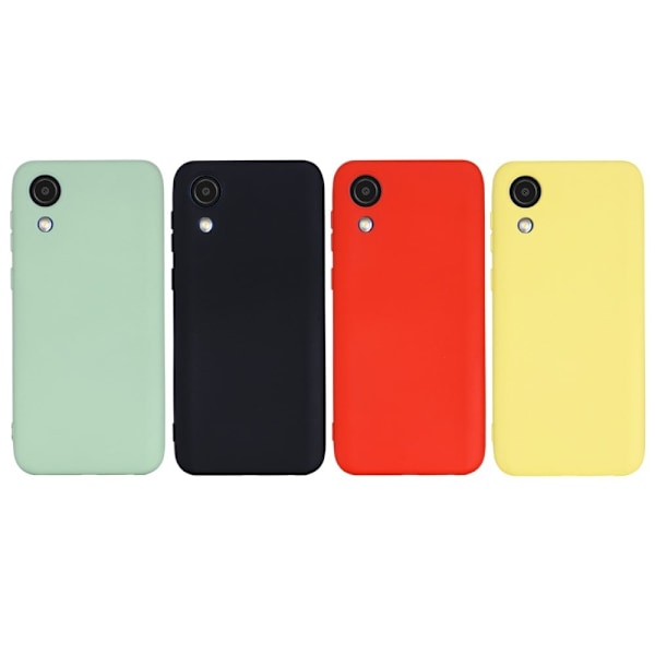 Matta nestesilikoninen kuori Samsung Galaxy A03 Core - Musta Black