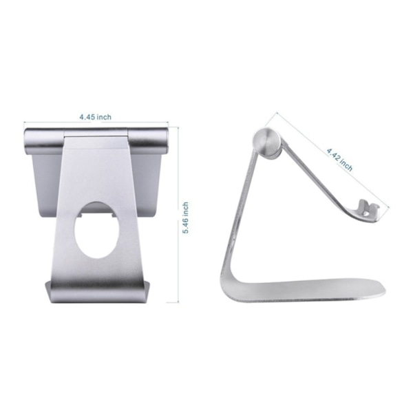 Universal foldbar tabletholder til skrivebordet - Grå Silver grey