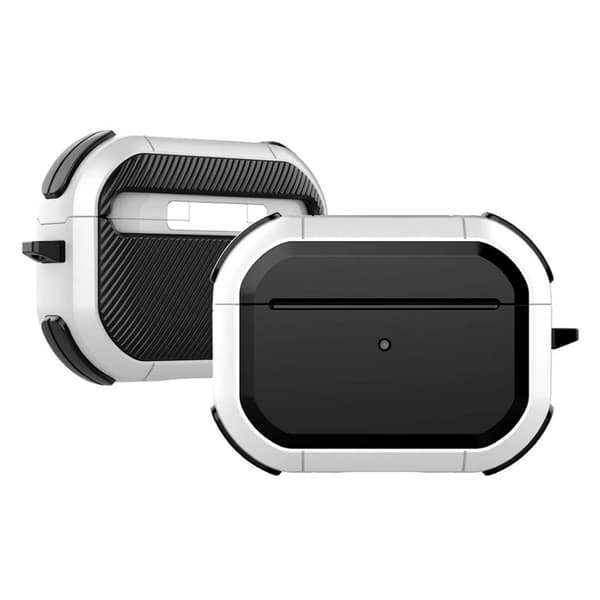 Airpods Pro gummibelagt etui - Sølv Silver grey