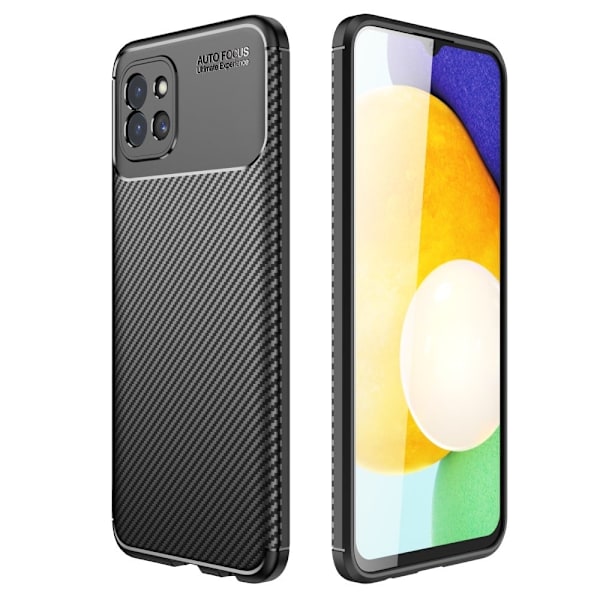 Carbon Shield Samsung Galaxy A03 Etui - Svart Black